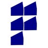 Magna Visual 2" x 3" Pre-Cut Write On Wipe Off Magnetic Strips 25 Pack (Blue)