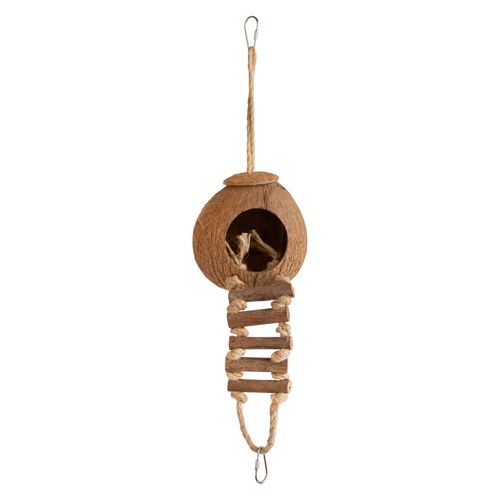 Petco Brand - You & Me Coconut Hideaway Chewing Bird Toy, Small