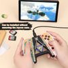 DLseego Joycon Hand Grip for Switch/Switch OLED,Joycon Grip Controller Portable A-Shaped Handle,Plug and Play-Golden Black