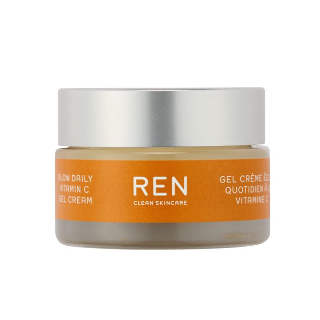 REN Clean Skincare - Mini Glow Daily Vitamin C Gel Cream - Antioxidant Face Moisturizer with Vitamin C, Cruelty Free & Vegan