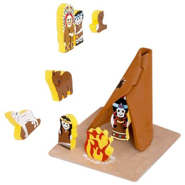 Edushape Floating 3D's Set - Native Tribes
