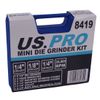 US PRO 15pc MINI 1/4'' AIR DIE GRINDER SET 8419