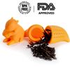 iNeibo Kitchen Squirrel Tea Infuser - Super Cute Silicone Loose Leaf Herbal Tea Strainer Filter Diffuser For Large Cup - Easy To Make Tea