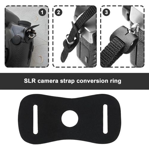 2 Pairs Camera Strap Eyelet Split Adapter Camera Strap Triangular Split Ring Hook Compatible with Sony DSLR SLR Rangefinder Mirrorless Camera W/Round Eyelet