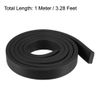 sourcing map Solid Rectangle Rubber Seal Strip 15mm Wide 5mm Thick, 1 Meter Long Black