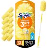 Swiffer Duster Heavy Duty 3 Ft Extended Handle Dusting Kit (1 Duster, 12 Refills
