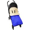 Footmuff/Cosy Toes Wool Compatible with Bugaboo Cream Wool Blue