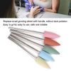 5pcs Nail Drill Bits, Cuticle Drill Bit, Drill Bits for Nails, Nail Bits for Nail Drill Nail Art Manicure Rubber Manicure Pedicure Nail Polishing Burr Accessory for Acrylic Gel Nail (F2)