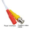 SSL BNC Video Power Cable For CCTV Camera DVR Security System (20M, White)
