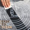 SUPER KITCHEN Slicone Mat with Raised Edge 71 x 51 cm Black