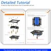 FREENOVE Quadruped Robot Kit (Compatible with Arduino IDE), App Remote Control, Walking Crawling Twisting Servo STEM Project