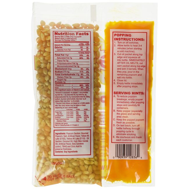 MEGA-POP 36 ct 8 oz. corn kit for 6 oz popper