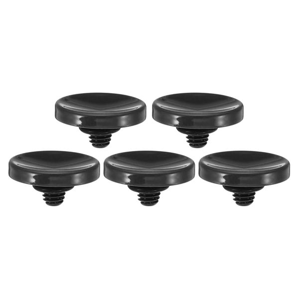 PATIKIL Camera Shutter Button, 5 Pack Soft Shutter Release Button Pure Copper Camera Button Concave Suitable for Nikon for Fujifilm for Leica DSLR/SLR Camera, Black