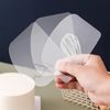 30 Pcs Cake Smoother Cake Cream Scraper Transparent Plastic Scraper Tool, Flexible Plastic Cake Scraper Smoother, Cake Smoother Scraper for Bread Pastry Baking Tool