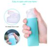 JasCherry 4 Pcs Mini Leakproof Silicone Travel Bottles Set - TSA Carry On Approved BPA Free - Squeezable Portable Storage Soft Reusable Bottle for Shampoo, Sunblock, Toiletries Etc (37ml)
