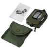 Justech Compass Compass Compass with Inclinometer High Accuracy Folding Outdoor Climbing Multifunction Luminous (Green)