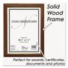 Nudell 15815 Solid Oak Hardwood Frame, 8-1/2 x 11, Walnut Finish
