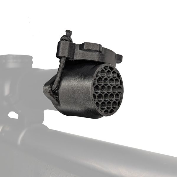 Friction-Fit Killflash Anti-Reflection Device with Cover for Scopes (Black, 34mm)