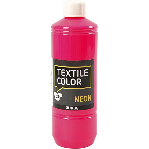 Creativ Semi-Covering Fabric Paint, neon Pink, One Size