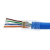 IDEAL Electrical 85-385 Unshielded Feed-Thru Modular Plug, Cable Connector for CAT6A/6 Unshielded Cables, 50 Connectors