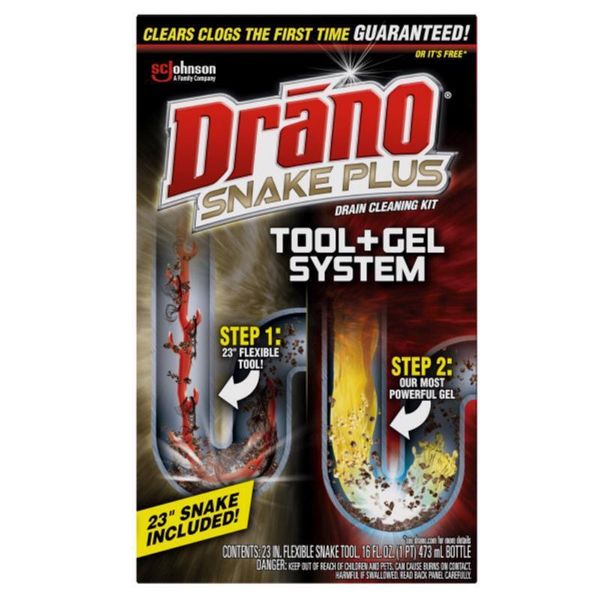 Drano 70241 Snake Plus Drain Cleaning Kit (Pack of 6)