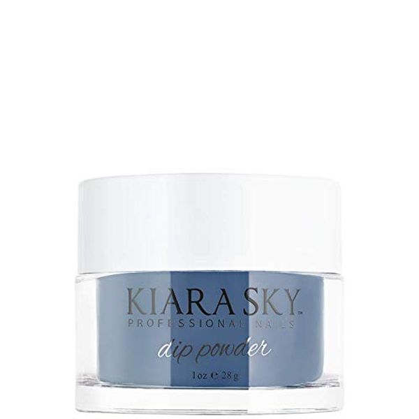 Kiara Sky Professional Nails, Nail Dipping Powder 1 oz. - Blue tones (Midnight In Paris)