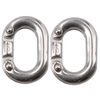 2 Pack Chain Connecting Link 5mm Marine Grade Stainless Steel Split Shackle