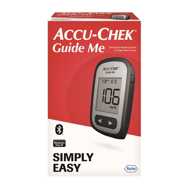 Accu-Chek Guide Me Blood Glucose Monitoring System Meter Roche Exp 02/25/25 NEW