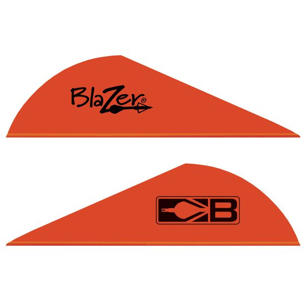 Bohning Blazer Vane (Pack of 36), Neon Red , 2"
