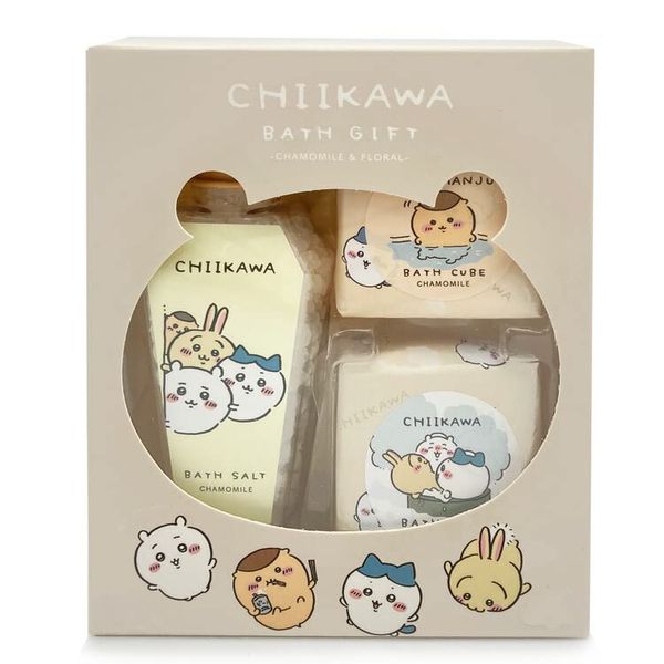 Shobido Chiikawa Bath Gift Beige 497564 Gift Gift Thank You Bath Salt Bath Cube