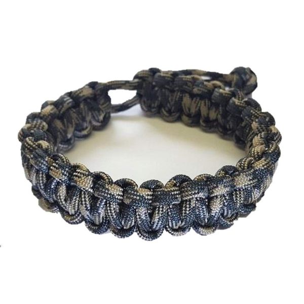 Adjustable Paracord Survival Bracelet Tom Hardy CAMO (6 inch)