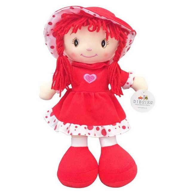 DIBSIES Sweetheart Cuddle Doll - 14 Inch (Red)