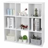 9-Cube Storage Closet Cube Organizer Bookcase Shelving Home Office White 