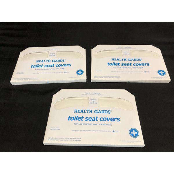 New Hospeco Health Gards Toilet Seat Covers HG-5000 (lot of 3) Total Count: 750