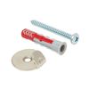Picture, Mirror and Frame Hook kit for plasterboard/Brick/Concrete (5, Nickel)