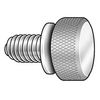 GRAINGER APPROVED Knurled Thumb Screw, 8-32 x 1/2, 5 Pack
