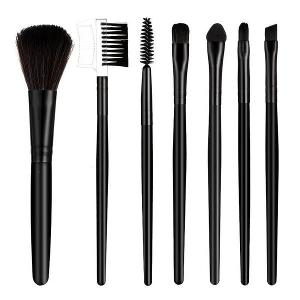 7 Stück Make-up-Pinsel-Set, tragbar, weiches Haar, Lidschatten, Augenbrauen, Rouge, Make-up-Pinsel, Geschenk für Frauen, Ehefrau, Mädchen