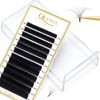 Easy Fan Lashes Quewel Russian Volume Lash Extensions 0.10 D Curl 13mm Reusable Box Russian Lashes Volume Lash Extensions Self Fanning Eyelash Extensions Automatic Blooming Lash Extensions(0.10-D-13)