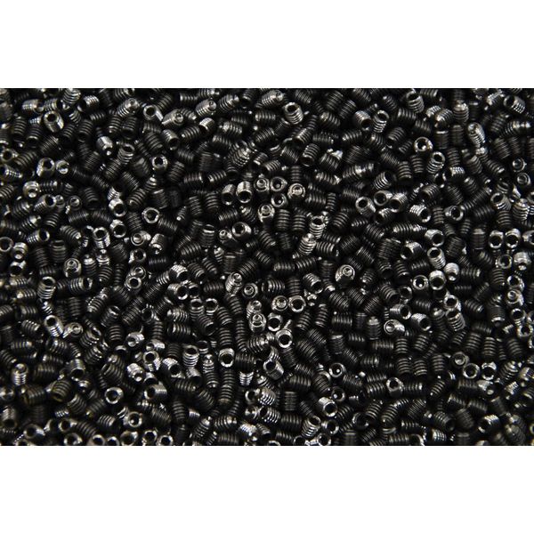 (500) Socket Set Screw 8-32 x 3/16 Cup Point #8 Plain Finish