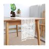 KnBoB White Runner Table, Hollow Flower Pattern for Rustic Wedding Bridal 9X79 Inch