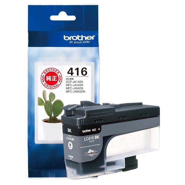 Brother Industry (Genuine Brother Genuine) Ink Cartridge Black LC416BK Compatible Model Numbers: DCP-J4140N, MFC-J4440N, MFC-J4540N, MFC-J4940DN and others, Small