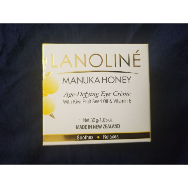 Lanoline Manuka Honey Age-Defying Eye Creme 1.05oz Kiwi Fruit Seed Oil Vitamin E