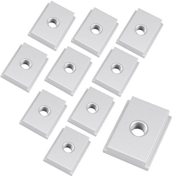 YFFSFDC 10pcs T Slot Nuts M8 T Slot Fasteners Screws Groove Fasteners for Woodworking Tools Jigs Table Saw Accessories Woodworking Tools