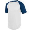 Augusta Sportswear Men's M 1508, White/Navy, Medium