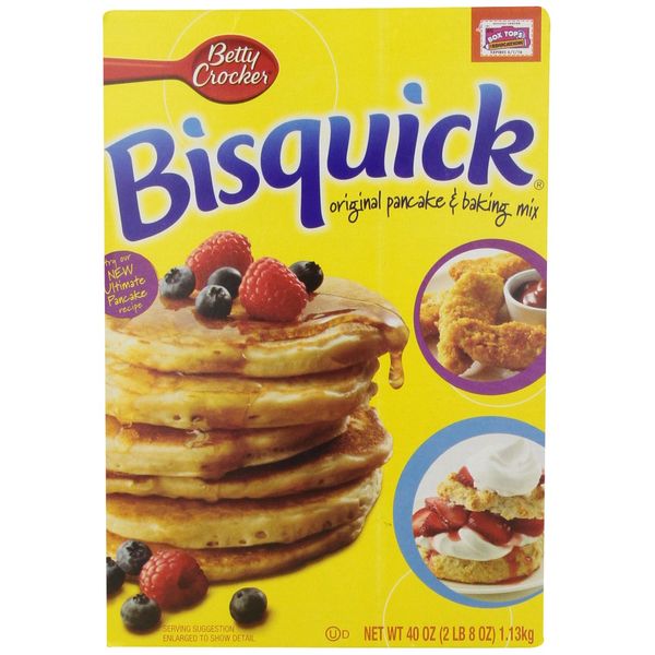 Betty Crocker Bisquick Pancake and Baking Mix, 40 Oz, Pack of 3