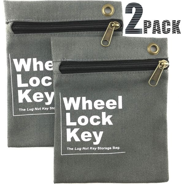 Wheel Lock Key Storage Bag - Easily and Safely Keep Your (Wheel Locks, Locking W