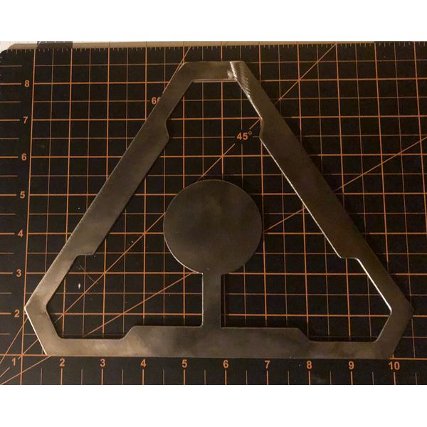 Doom UAC  Triangle Logo plasma cut sign 16g Steel