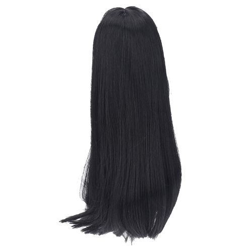 Doll Hair Wigs Heat Fiber 1/3 BJD Doll Hair Replacement Wigs for 8-9 Inch Head Circumference Doll (Black) Handcraft Materials
