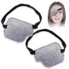 Rimikuru One Eyepatch, Right Eye, Left Eye, 2-Piece Set, 3D Eye Patch, Eye Mask, 3D, Light Blocking, Eye Patch (Gray)