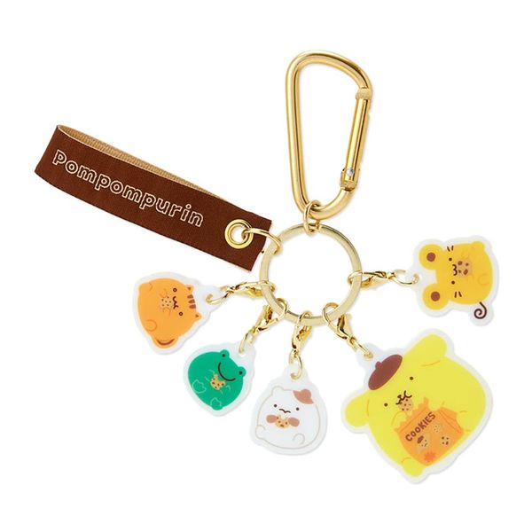 Sanrio 736554 Pom Pom Pudding, Charm Key Chain (Manmaru)